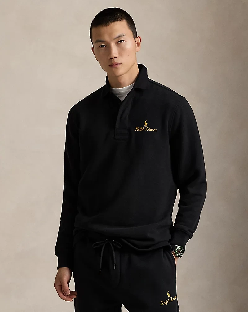 The RL Fleece Logo Rugby Shirt