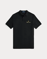 Classic Fit Logo Mesh Polo Shirt