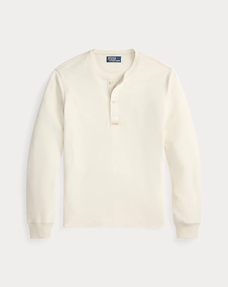 Cotton Moleskin Henley Shirt