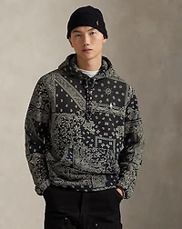 Bandanna-Print Fleece Hoodie