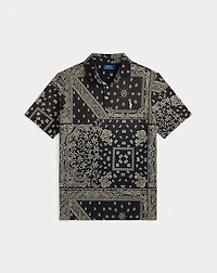 Classic Fit Bandanna Mesh Polo Shirt