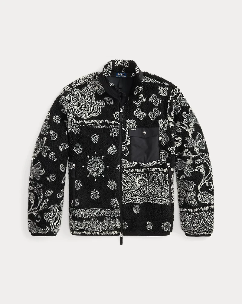 Bandanna-Patterned Hybrid Jacket