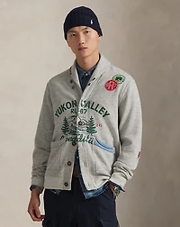 Fleece Graphic Cardigan