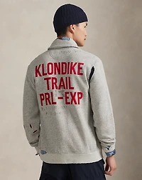 Fleece Graphic Cardigan