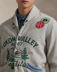 Fleece Graphic Cardigan