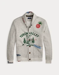 Fleece Graphic Cardigan