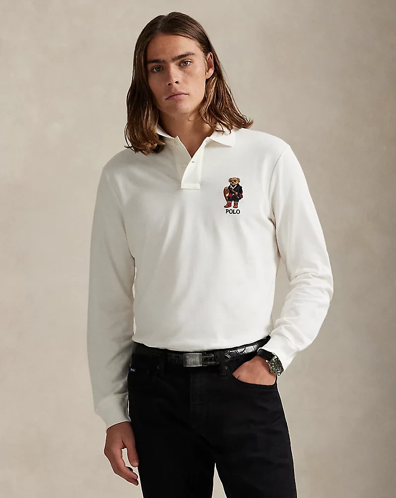 Classic Fit Polo Bear Mesh Shirt