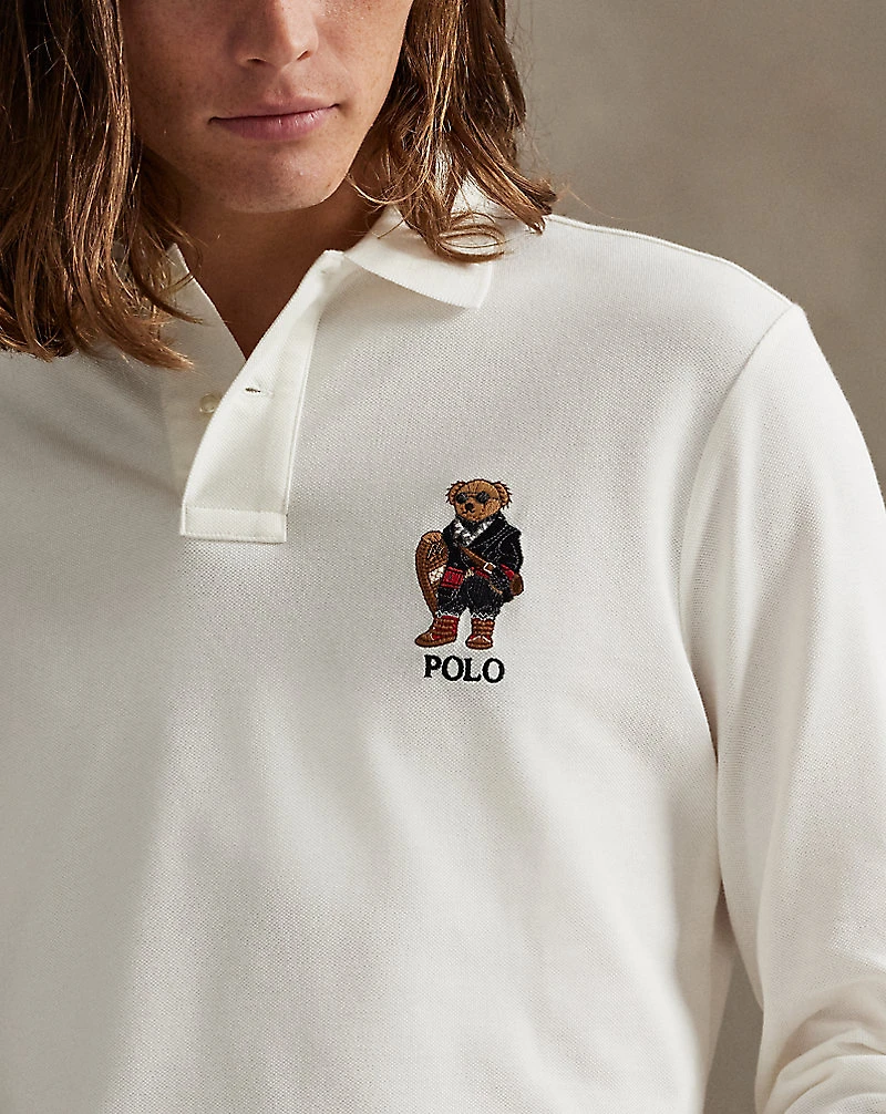 Classic Fit Polo Bear Mesh Shirt