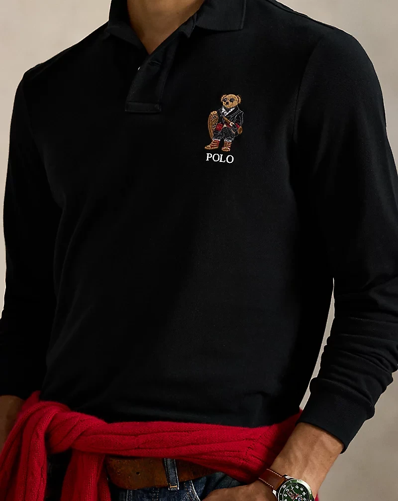 Classic Fit Polo Bear Mesh Shirt