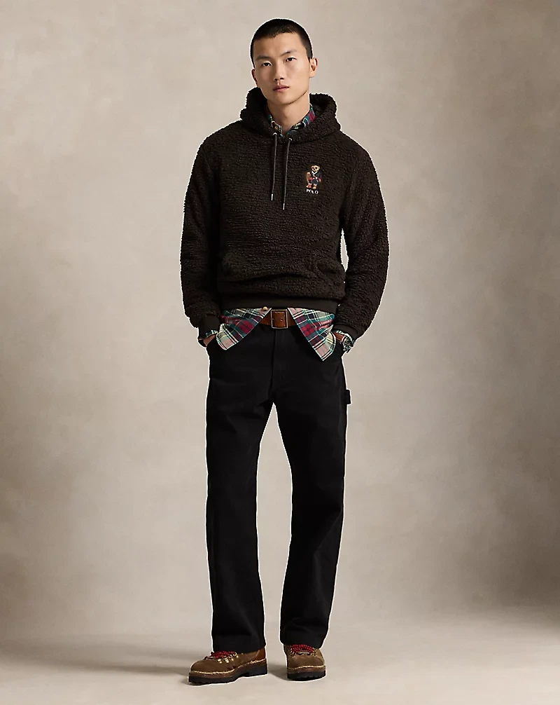 Polo Bear Pile Fleece Hoodie
