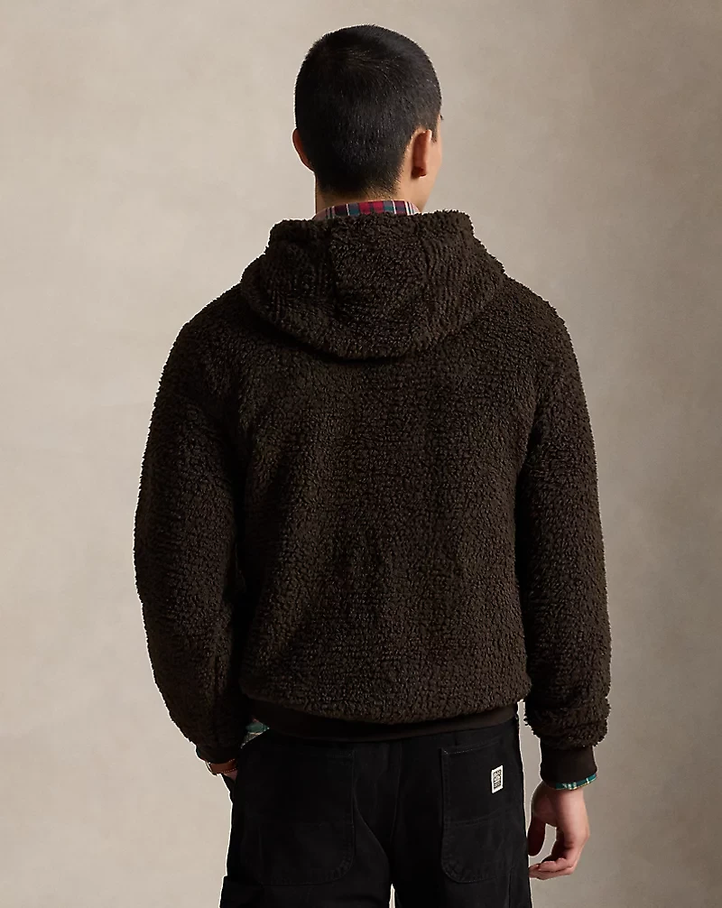 Polo Bear Pile Fleece Hoodie