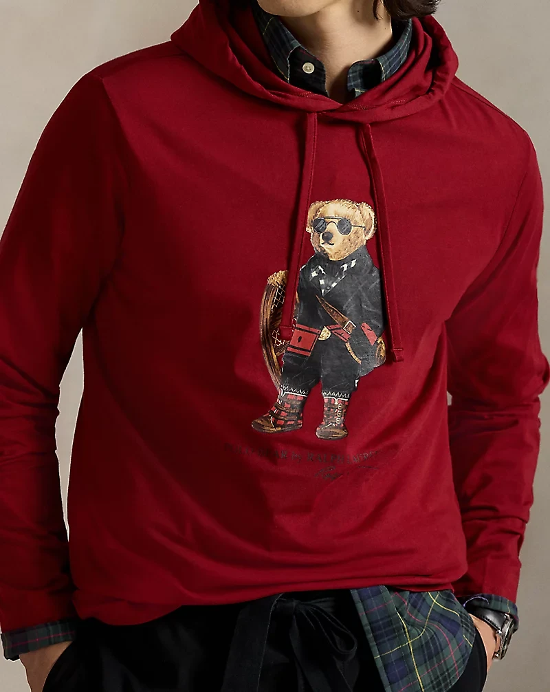 Polo Bear Jersey Hooded T-Shirt
