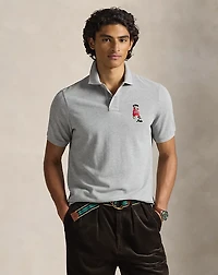 Classic Fit Dog-Embroidered Polo Shirt