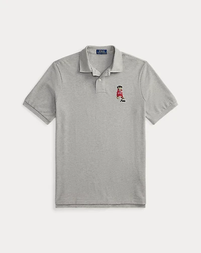 Classic Fit Dog-Embroidered Polo Shirt