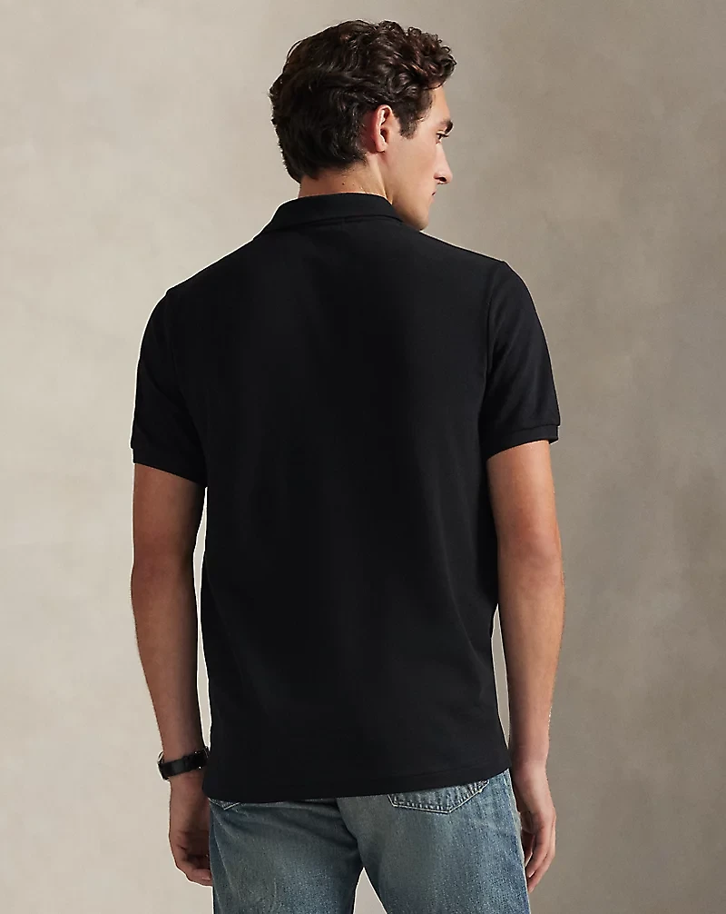 Classic Fit Dog-Embroidered Polo Shirt