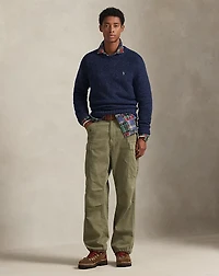 Marled Wool-Blend Sweater