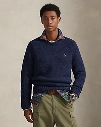 Marled Wool-Blend Sweater
