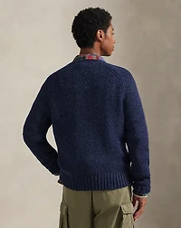 Marled Wool-Blend Sweater