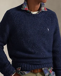Marled Wool-Blend Sweater