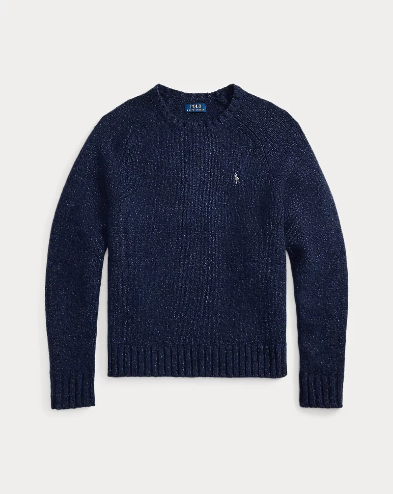 Marled Wool-Blend Sweater