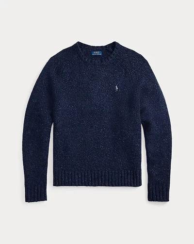 Marled Wool-Blend Sweater