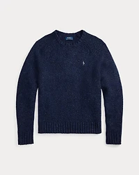 Marled Wool-Blend Sweater
