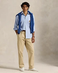 Classic Fit Dog-Embroidered Oxford Shirt
