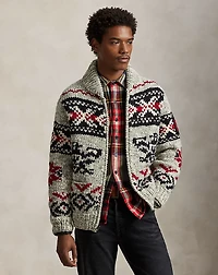 Wool Shawl-Collar Cardigan