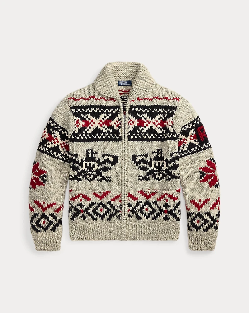 Wool Shawl-Collar Cardigan