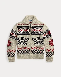 Wool Shawl-Collar Cardigan