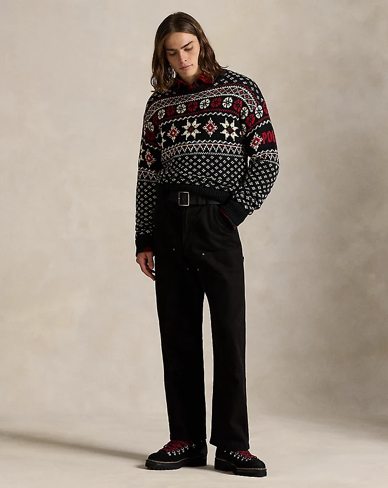 Snowflake Cotton-Cashmere Sweater