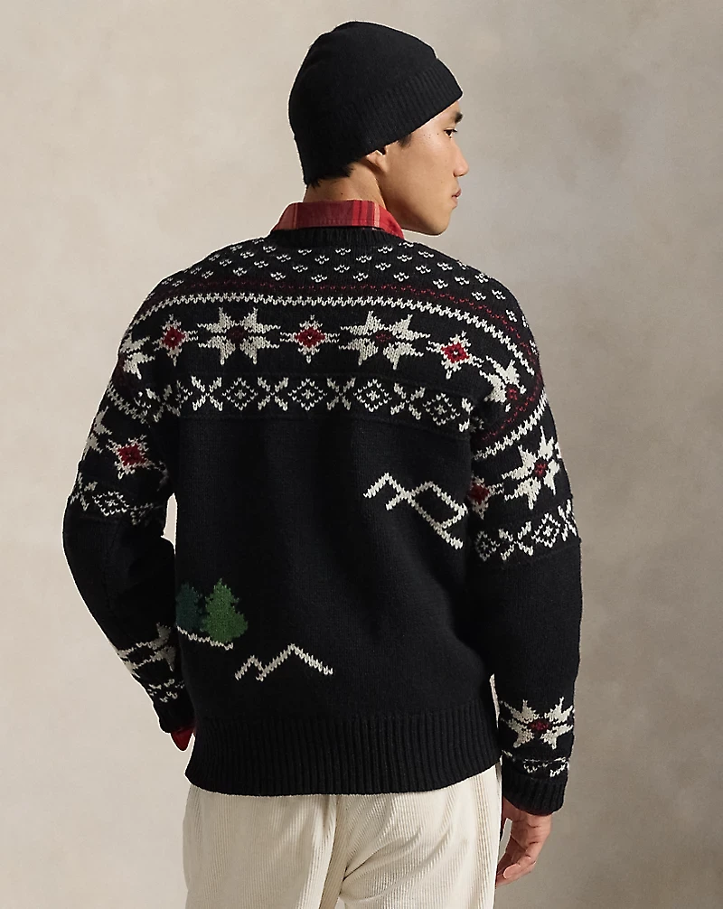 Wool Skier-Graphic Sweater
