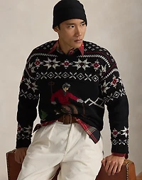 Wool Skier-Graphic Sweater