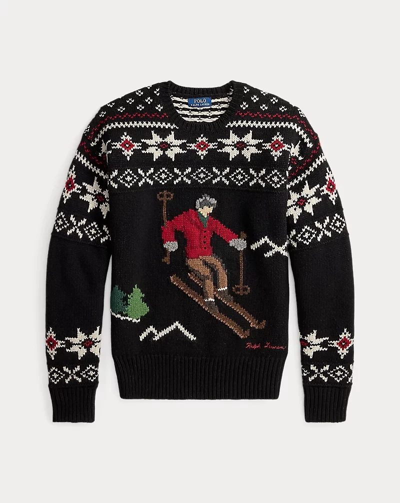 Wool Skier-Graphic Sweater