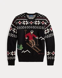 Wool Skier-Graphic Sweater