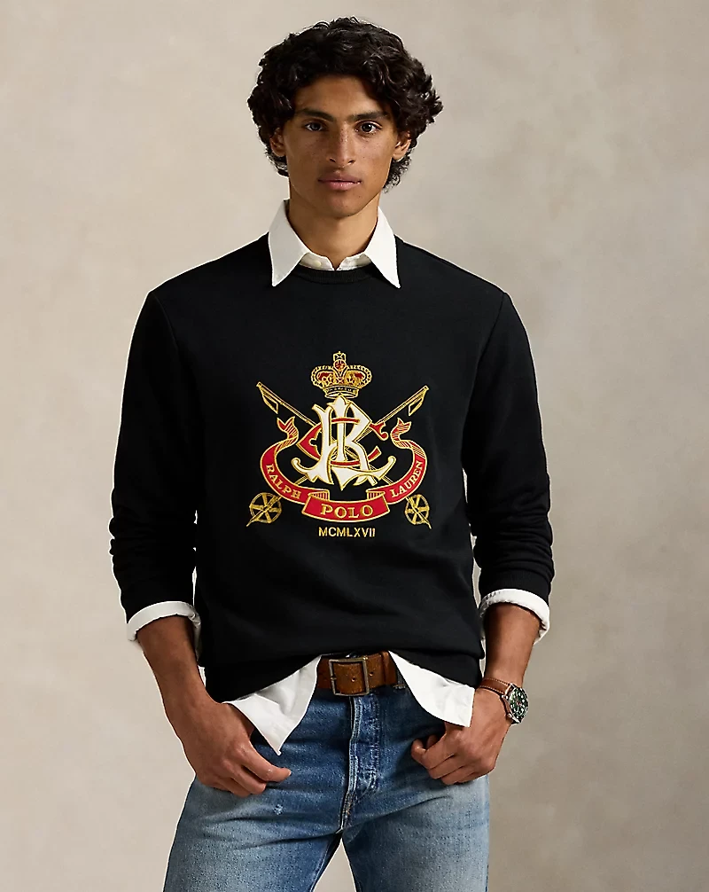 Classic Fit Crest Fleece Sweatshirt