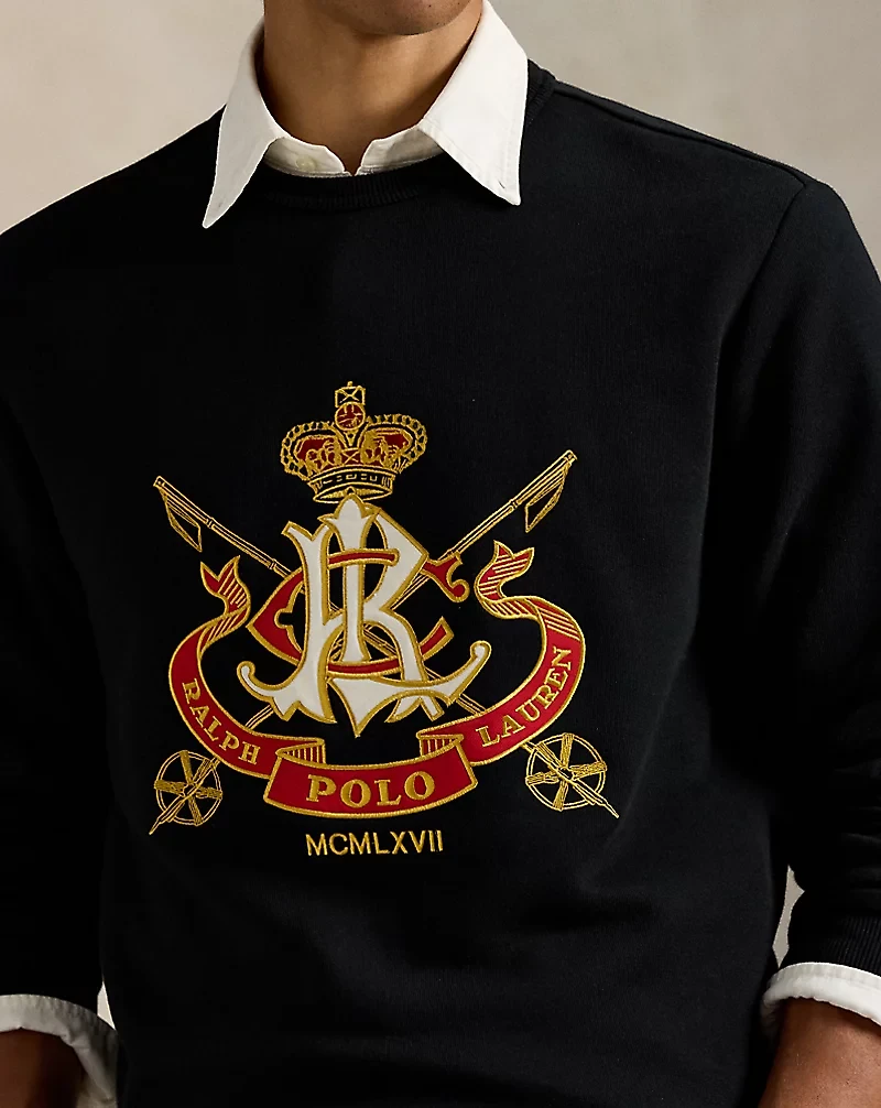 Classic Fit Crest Fleece Sweatshirt