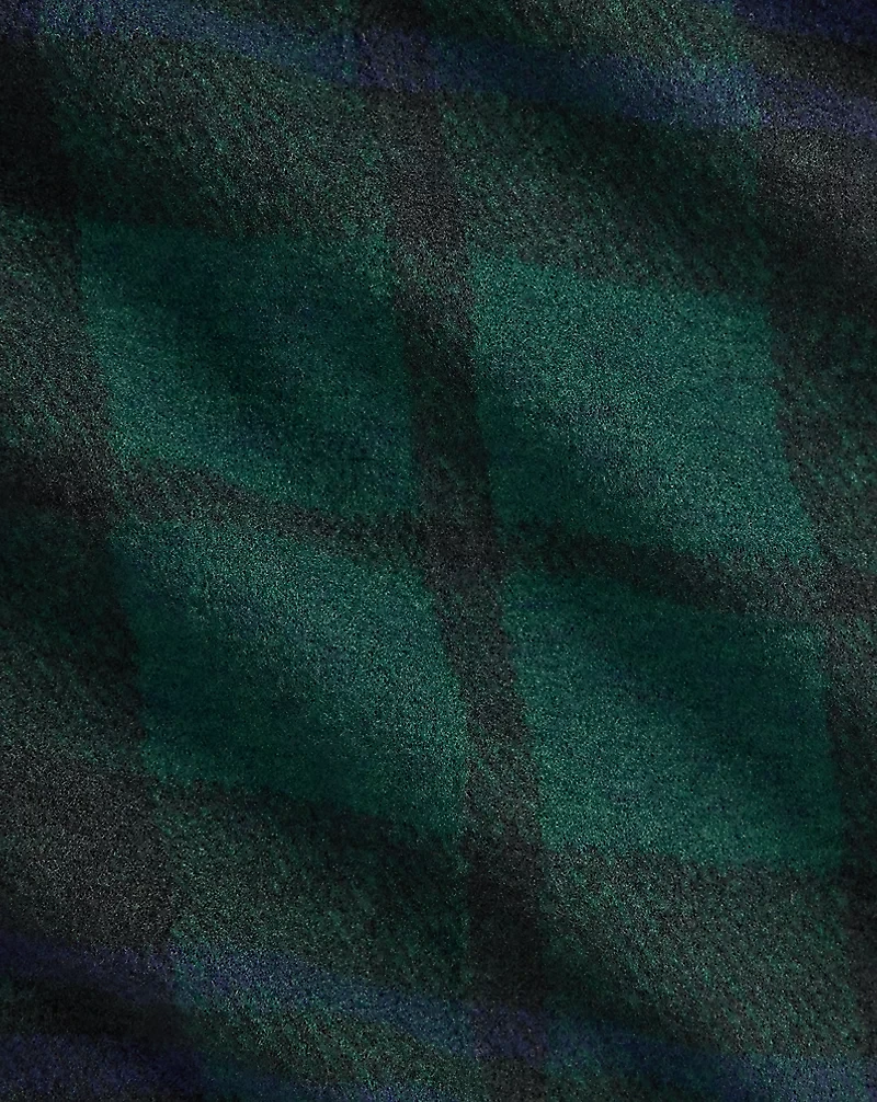 Plaid Knit Flannel Overshirt