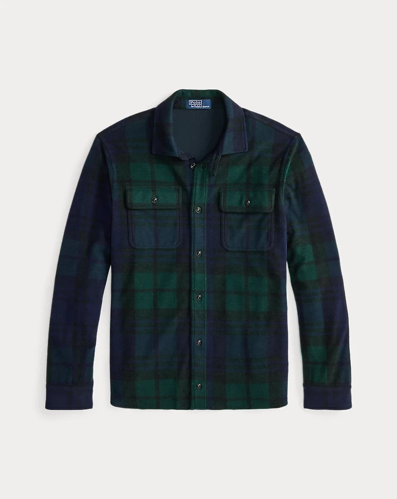 Plaid Knit Flannel Overshirt