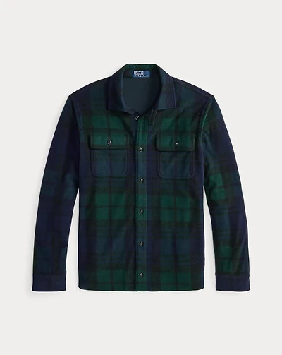 Plaid Knit Flannel Overshirt