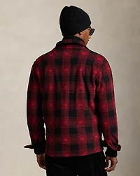 Polo Bear Plaid Fleece Shirt Jacket