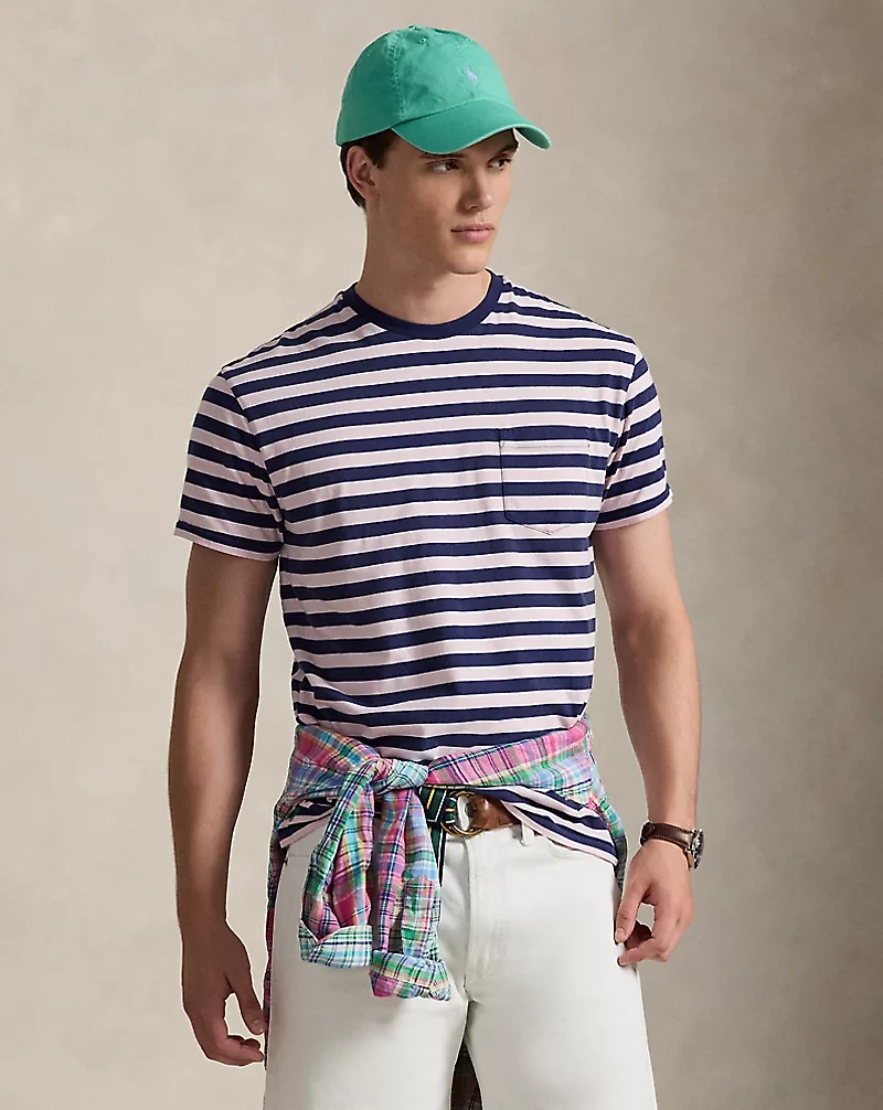 Classic Fit Striped Jersey T-Shirt