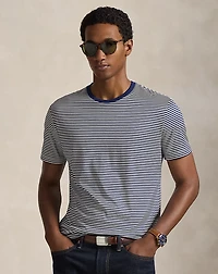 Standard Fit Striped Lisle T-Shirt
