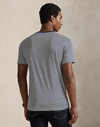 Standard Fit Striped Lisle T-Shirt