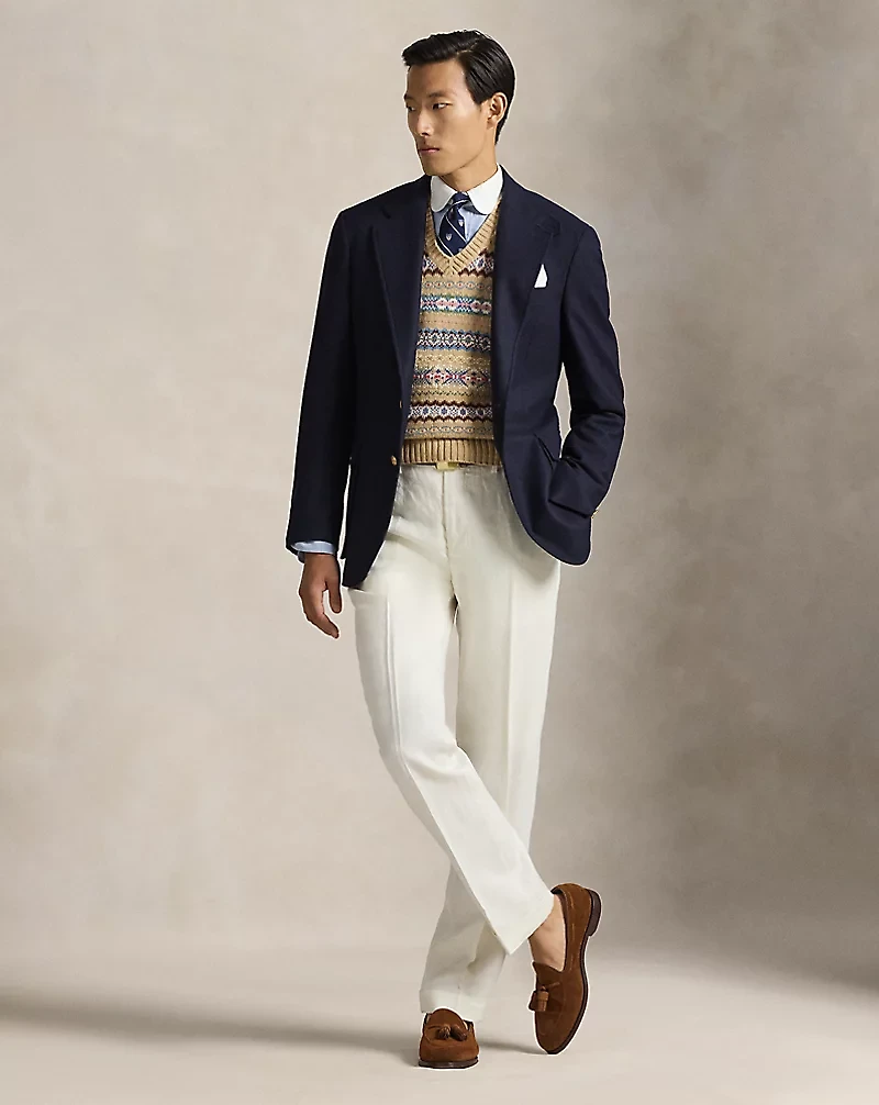 Fair Isle Cotton-Wool Sweater Vest