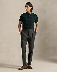 Classic Fit Plaid Jacquard Polo Shirt