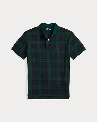 Classic Fit Plaid Jacquard Polo Shirt
