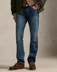Varick Slim Straight Distressed Jean