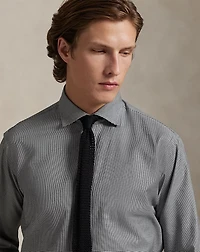 Classic Fit Houndstooth Twill Shirt