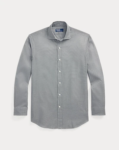 Classic Fit Houndstooth Twill Shirt